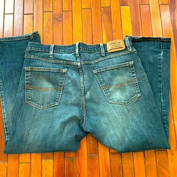 Levi's Signature Bootcut Men's Jeans Medium Wash Fading Size 36x30 - Picture 5 of 6